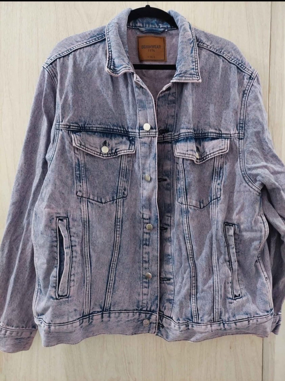 Washed Light Blue Denim Jacket by Denimwear NYE